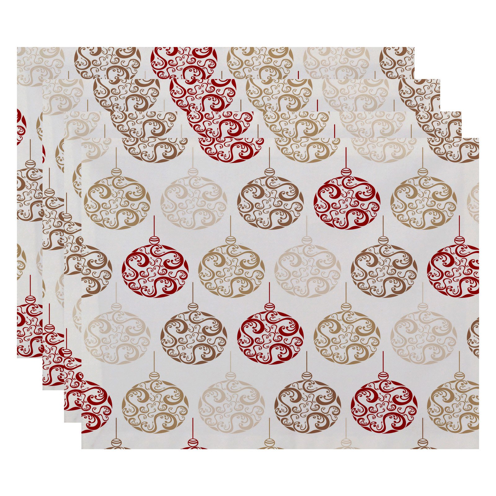 Simply Daisy 18" x 14" Painterly Bulbs Geometric Print Placemat