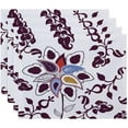thumbnail image 1 of Simply Daisy 18" x 14" Paisley Pop Floral Print Placemats, Set of 4, 1 of 1