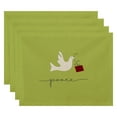 thumbnail image 1 of Simply Daisy 18" x 14" Peace Dove Animal Print Placemats, Set of 4, 1 of 2