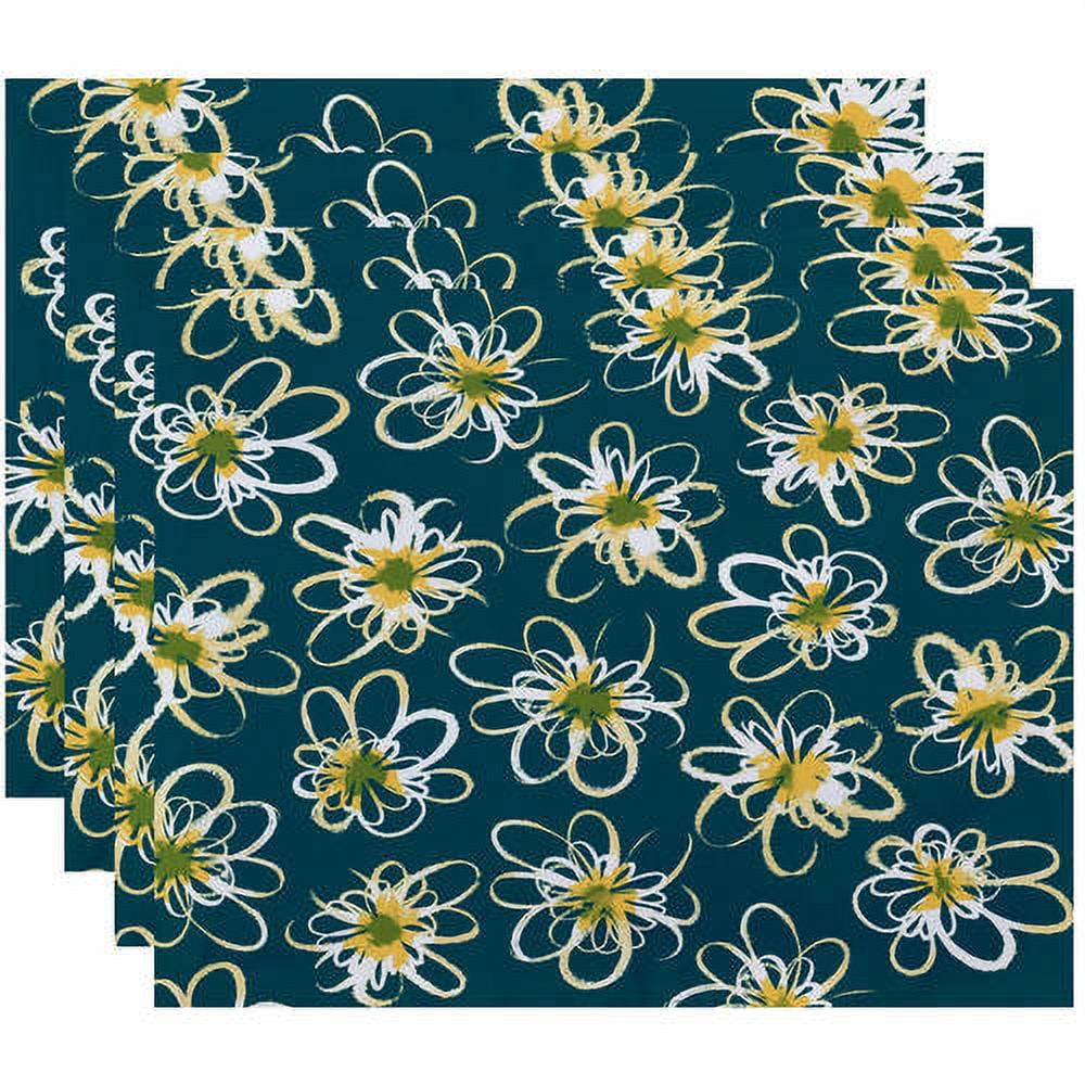 Simply Daisy 18" x 14" Penelope Floral Geometric Print Placemat