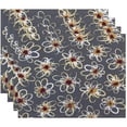 thumbnail image 1 of Simply Daisy 18" x 14" Penelope Floral Geometric Print Placemats, Set of 4, 1 of 1