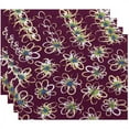 thumbnail image 1 of Simply Daisy 18" x 14" Penelope Floral Geometric Print Placemats, Set of 4, 1 of 1