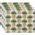 thumbnail image 1 of Simply Daisy 18" x 14" Pineapple Stripes Geometric Print Placemat (Set of 4), 1 of 3