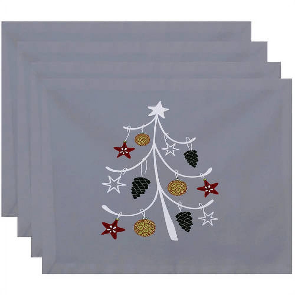 Simply Daisy 18" x 14" Pinecone Tree Geometric Print Placemat
