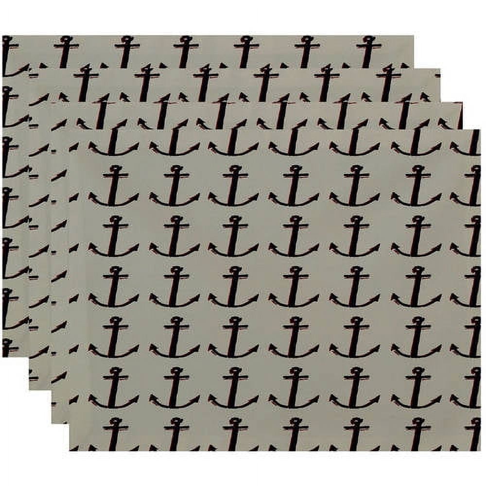 Simply Daisy 18" x 14" Polyester Decorative Placemats, Set of 4