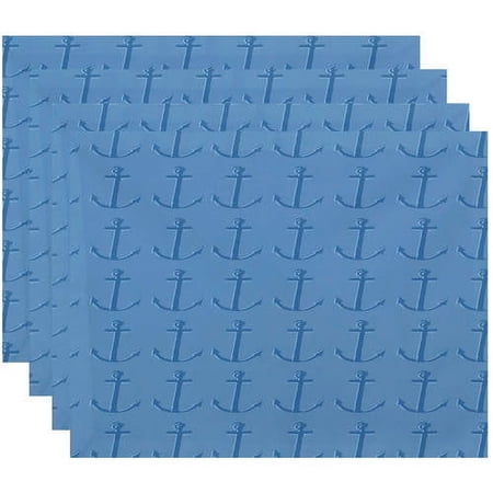 Simply Daisy 18" x 14" Polyester Decorative Placemats, Set of 4