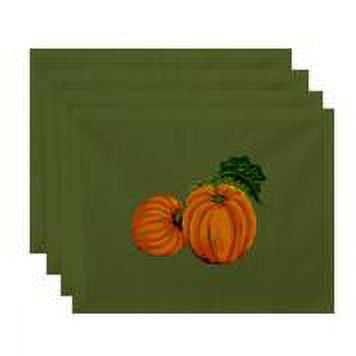 Simply Daisy 18" x 14" Pumpkin Patch Holiday Print Placemat