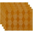 thumbnail image 1 of Simply Daisy 18" x 14" Pyramid Stripe Geometric Print Placemats, Set of 4, 1 of 2