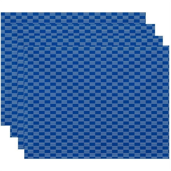 Simply Daisy 18" x 14" Read Between the Lines Geometric Print Placemats, Set of 4