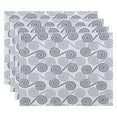 thumbnail image 1 of Simply Daisy 18" x 14" Rip Curl Geometric Print Placemat, Set of 4, 1 of 4