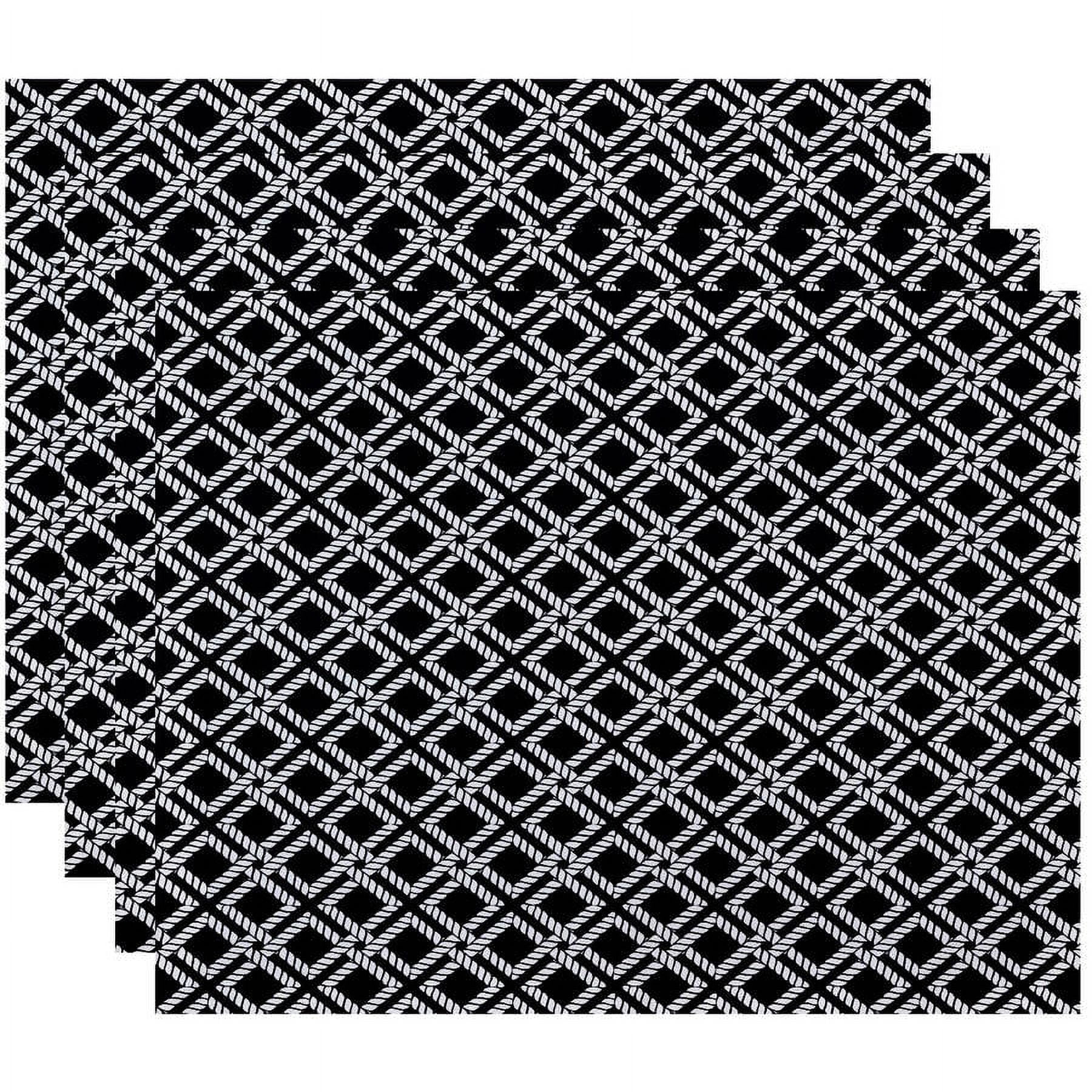 Simply Daisy 18" x 14" Rope Rigging Geometric Print Placemat