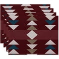 thumbnail image 1 of Simply Daisy 18" x 14" Sagebrush Geometric Print Placemats, Set of 4, 1 of 1