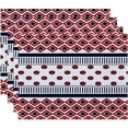 thumbnail image 1 of Simply Daisy 18" x 14" Scrambled Prints Geometric Print Placemat (Set of 4), 1 of 2
