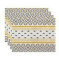 thumbnail image 1 of Simply Daisy 18" x 14" Scrambled Prints Geometric Print Placemat (Set of 4), 1 of 2