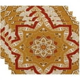 thumbnail image 1 of Simply Daisy 18" x 14" Shawl Geometric Print Placemats, Set of 4, 1 of 1