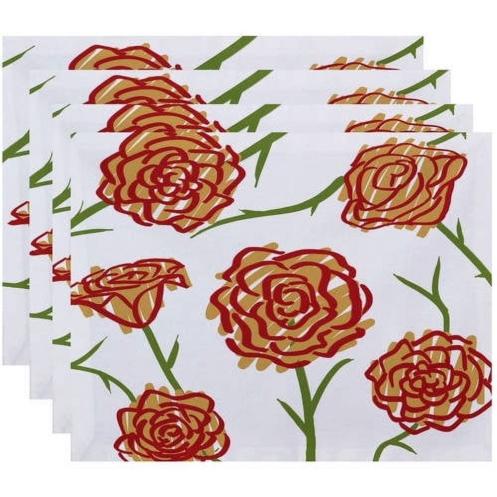 Simply Daisy 18" x 14" Spring Floral 1 Floral Print Placemat
