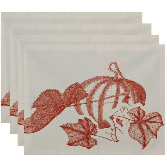 Simply Daisy 18" x 14" Stagecoach Floral Print Placemats, Set of 4