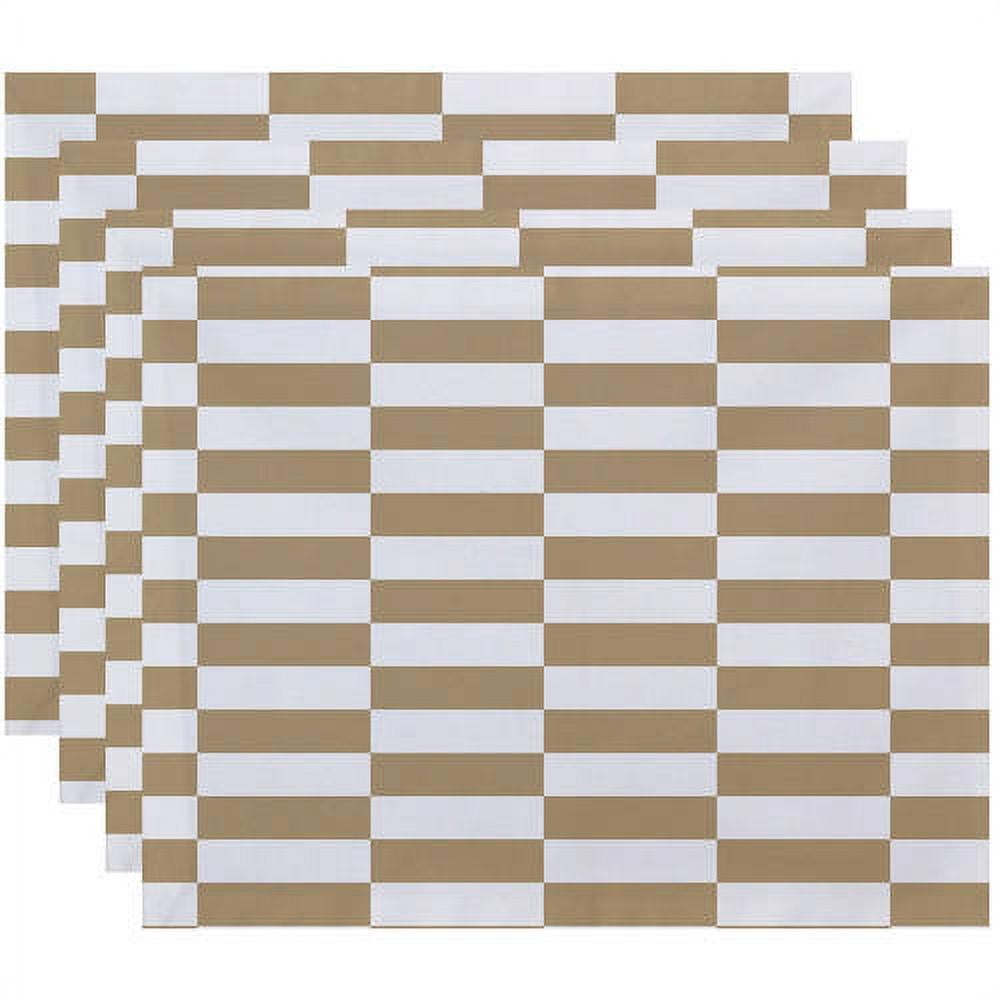 Simply Daisy 18" x 14" Stair Stepping Stripes Print Placemat