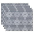 thumbnail image 1 of Simply Daisy 18" x 14" Star Light Geometric Print Placemat, 1 of 2