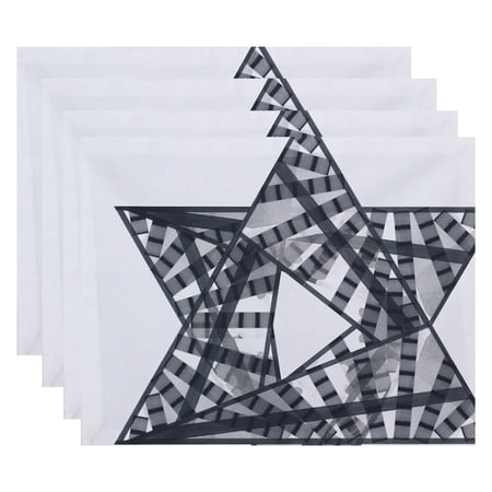 Simply Daisy 18" x 14" Star Mosaic Geometric Print Placemat