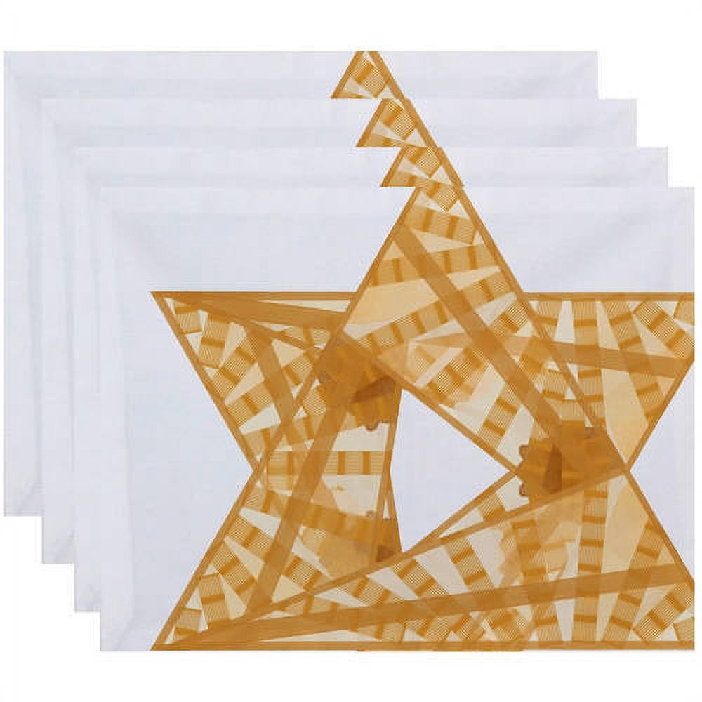 Simply Daisy 18" x 14" Star Mosaic Geometric Print Placemats, Set of 4