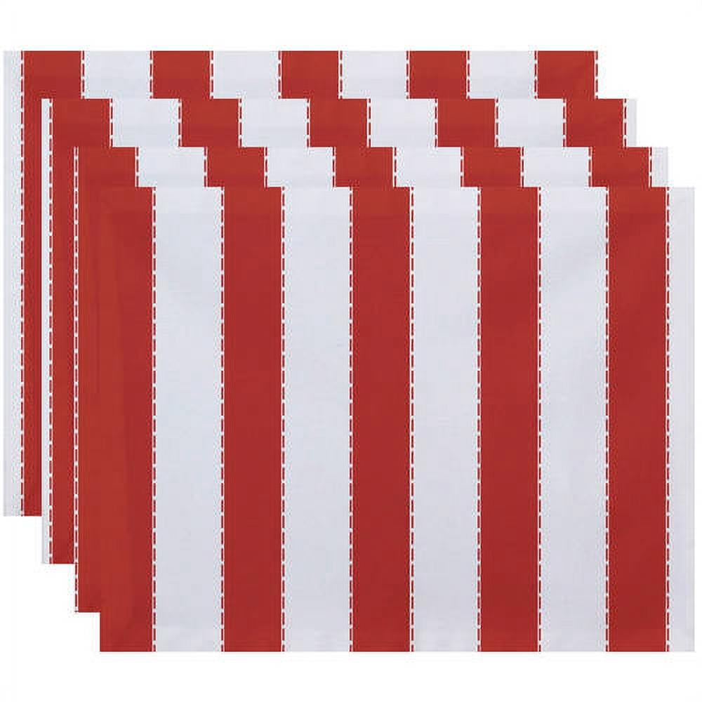 Simply Daisy 18" x 14" Stitch in Time Stripes Print Placemat