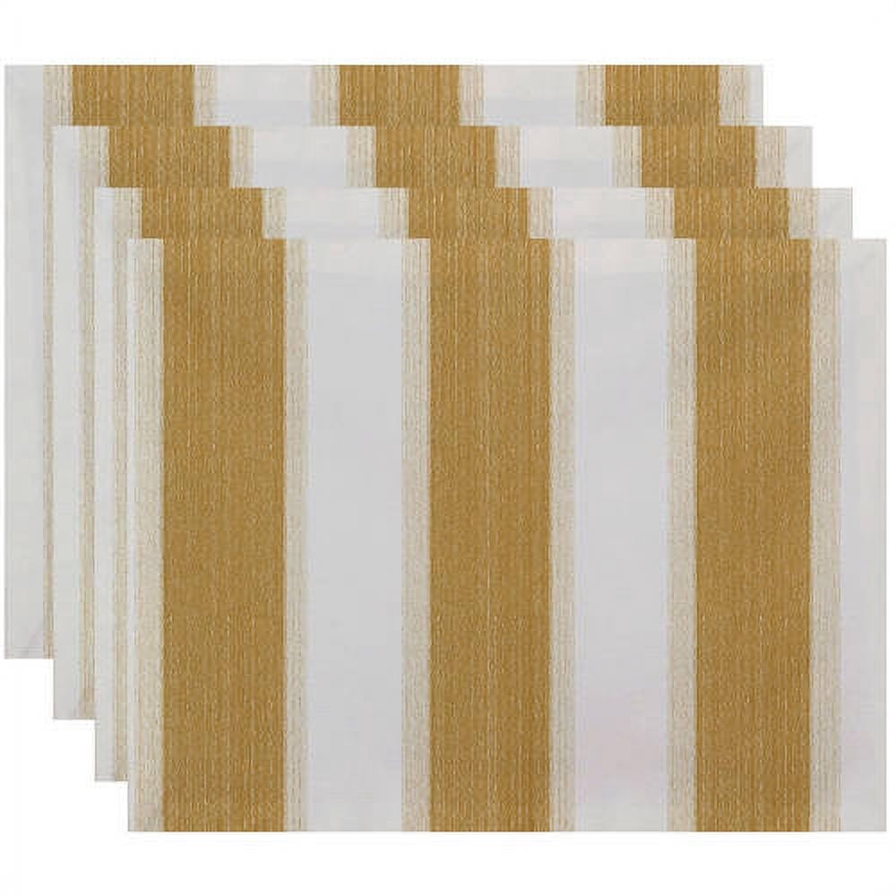 Simply Daisy 18" x 14" Striate Stripe Stripe Print Placemat