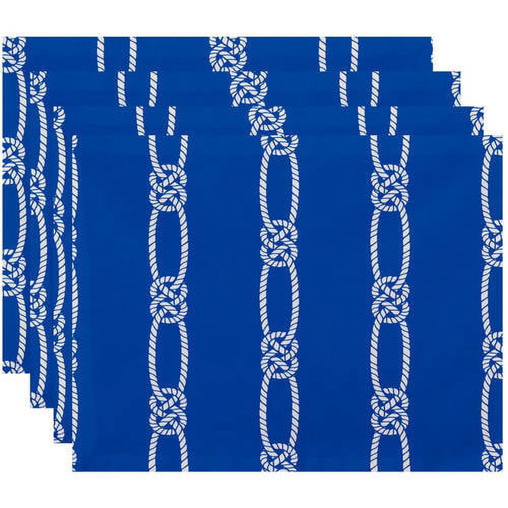 Simply Daisy 18" x 14" Tom Foolery Stripe Print Placemats, Set of 4