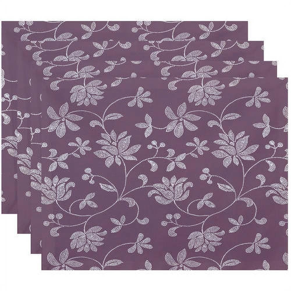 Simply Daisy 18" x 14" Traditional Floral Floral Print Placemats, Set of 4