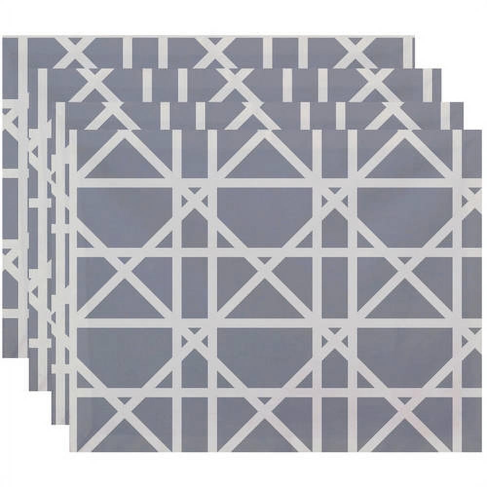 Simply Daisy 18" x 14" Trellis Geometric Print Placemat