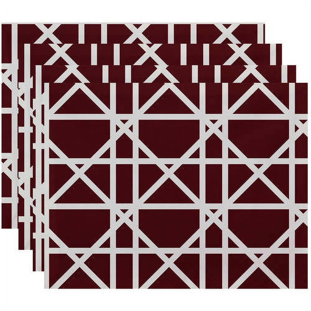 Simply Daisy 18" x 14" Trellis Geometric Print Placemat