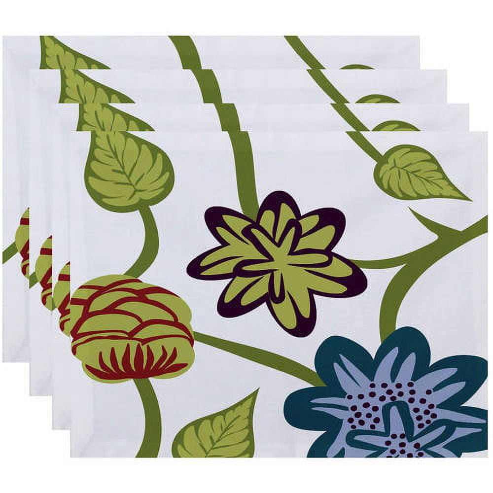 Simply Daisy 18" x 14" Tropical Floral Floral Print Placemat