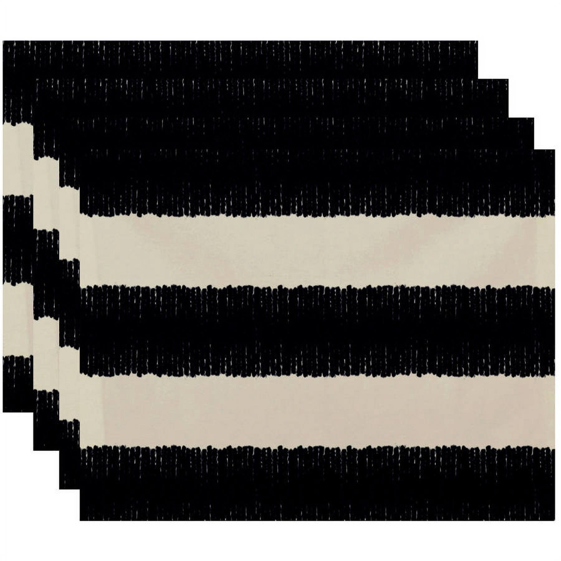 Simply Daisy 18" x 14" Twisted Stripe Stripe Print Placemat