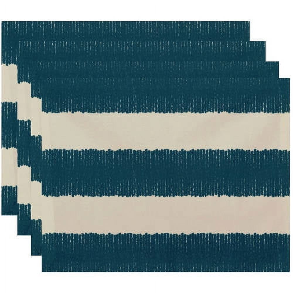 Simply Daisy 18" x 14" Twisted Stripe Stripe Print Placemat