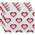 thumbnail image 1 of Simply Daisy 18" x 14" Valentine Print Placemats, Set of 4, 1 of 1