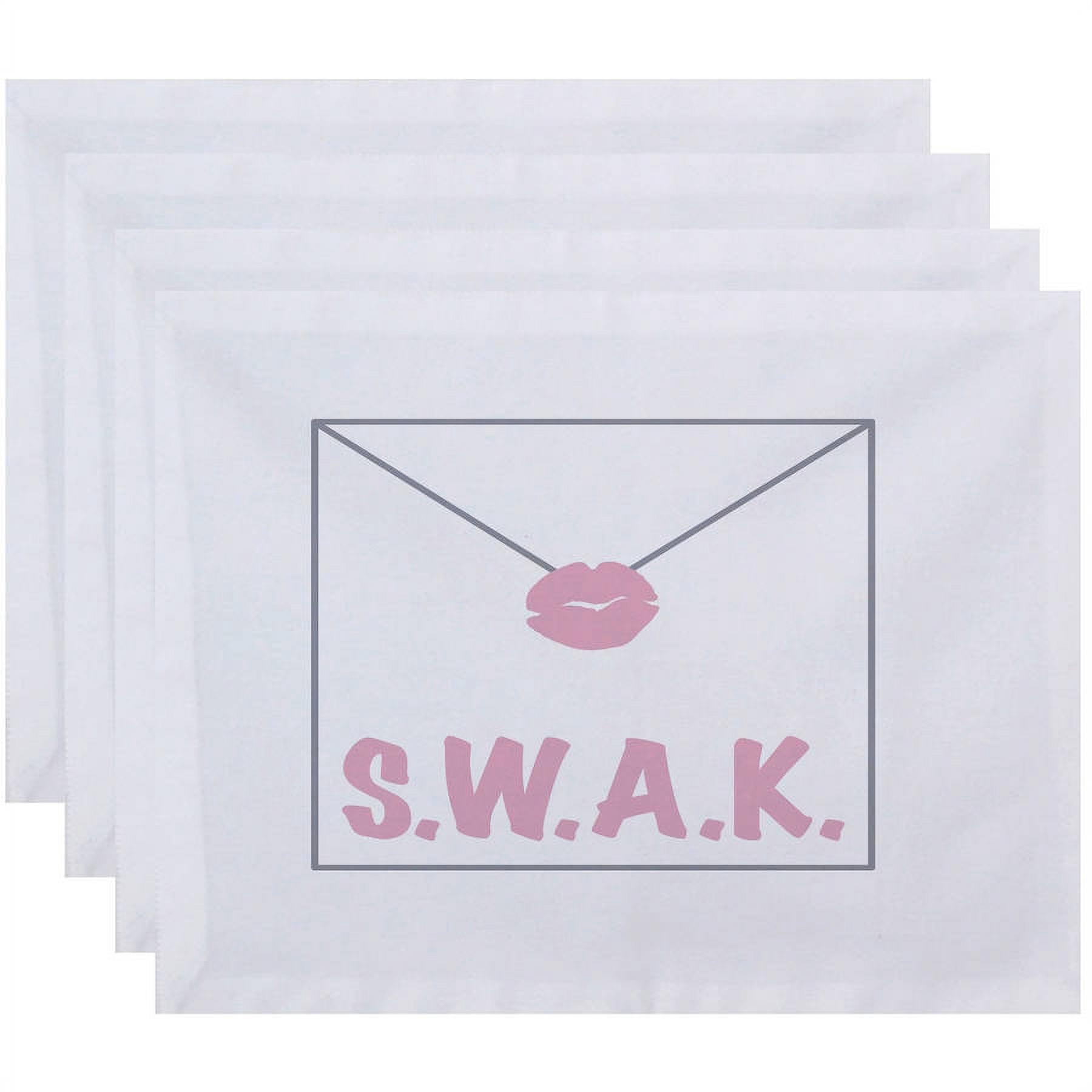Simply Daisy 18" x 14" Valentine Print Placemats, Set of 4