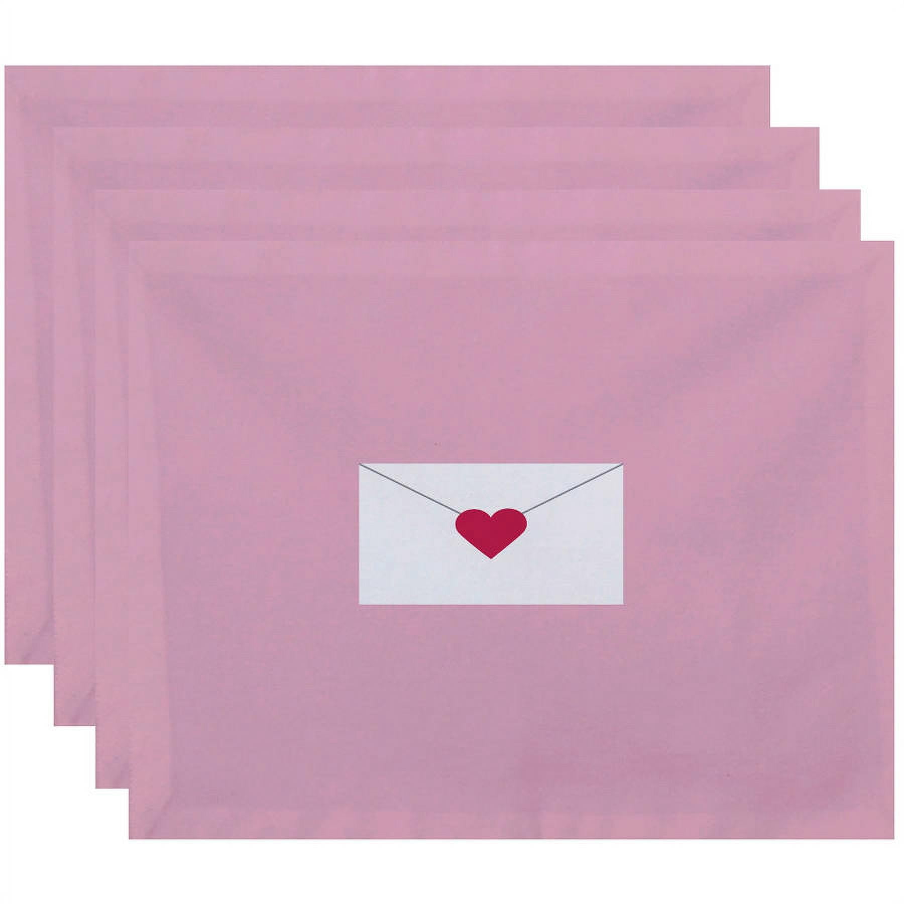Simply Daisy 18" x 14" Valentine Print Placemats, Set of 4