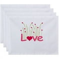 thumbnail image 1 of Simply Daisy 18" x 14" Valentine Print Placemats, Set of 4, 1 of 1