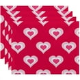 thumbnail image 1 of Simply Daisy 18" x 14" Valentine Print Placemats, Set of 4, 1 of 1
