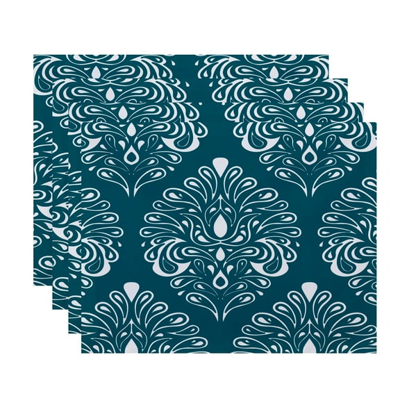 Simply Daisy 18" x 14" Veranda Geometric Print Placemat (Set of 4)