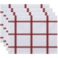 thumbnail image 1 of Simply Daisy 18" x 14" Windowpane Plaid Geometric Print Placemat, 1 of 1