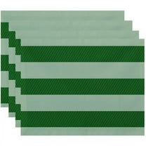 Simply Daisy 18" x 14" Windward Stripes Print Placemats, Set of 4