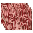 thumbnail image 1 of Simply Daisy 18" x 14" Wood Stripe Geometric Print Placemat, 1 of 5