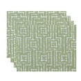 thumbnail image 1 of Simply Daisy 18" x 14" Woven Tiki Geometric Print Placemat (Set of 4), 1 of 4