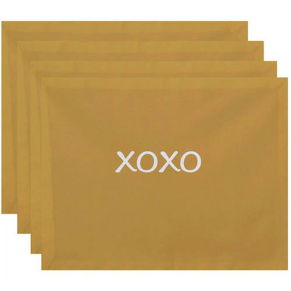Simply Daisy 18" x 14" XOXO Word Print Placemat