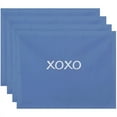 thumbnail image 1 of Simply Daisy 18" x 14" XOXO Word Print Placemats, Set of 4, 1 of 1