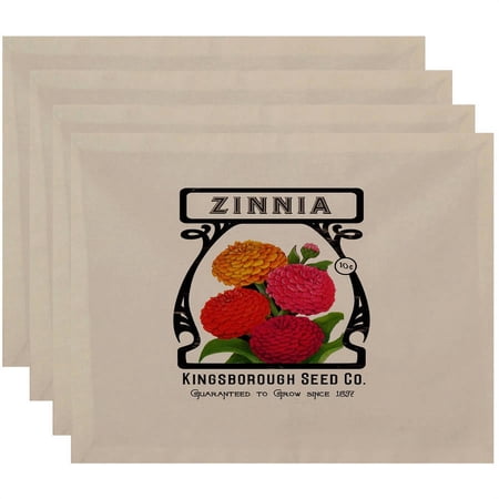 Simply Daisy 18" x 14" Zinnia Floral Print Placemat