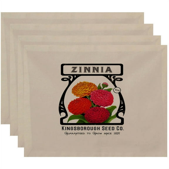 Simply Daisy 18" x 14" Zinnia Floral Print Placemat