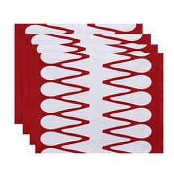 Simply Daisy 18" x 14" Zipped Geometric Print Placemat (Set of 4)