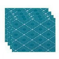 Simply Daisy 18" x 14-incg Dots and Dashes Geometric Print Placemat (Set of 4)